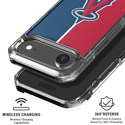 MLB Los Angeles Angels Split iPhone 17 Air Clear Case