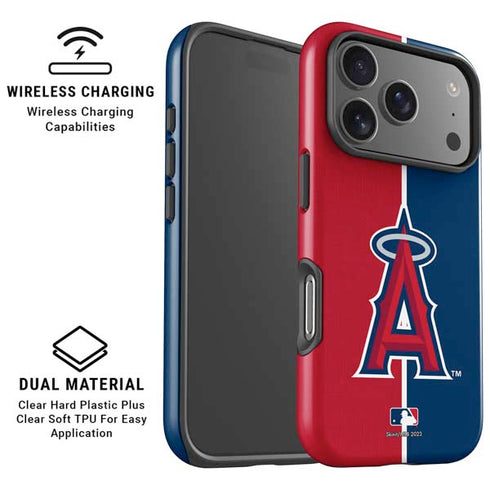 MLB Los Angeles Angels Split iPhone 17 Pro Magsafe Impact Case