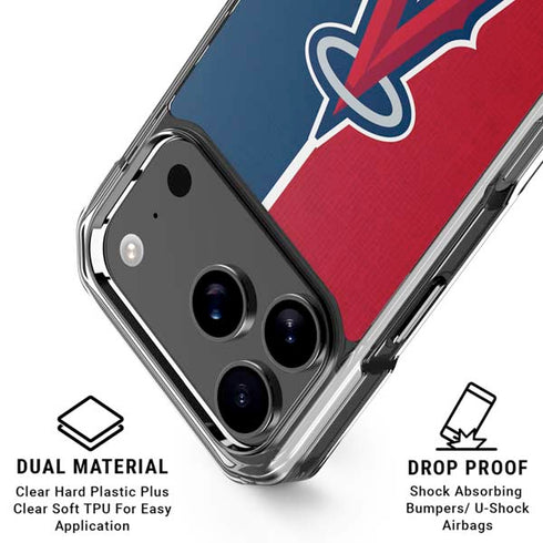 MLB Los Angeles Angels Split iPhone 18 Pro Clear Case