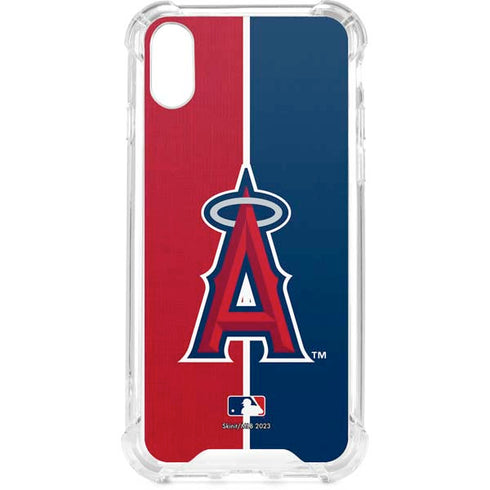 MLB Los Angeles Angels Split iPhone XS Clear Case