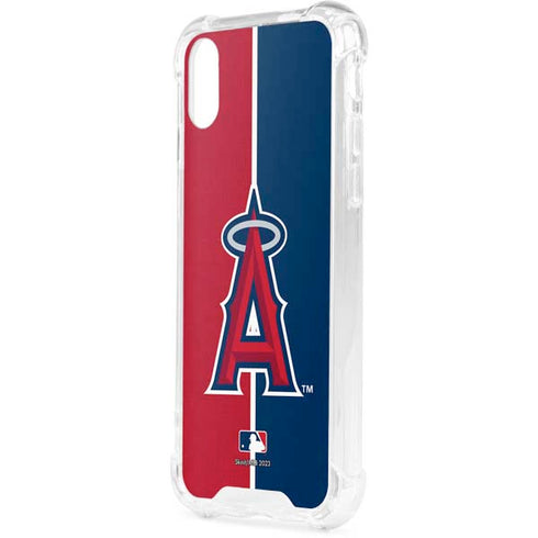 MLB Los Angeles Angels Split iPhone XS Clear Case