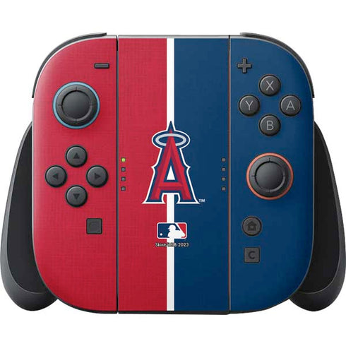 MLB Los Angeles Angels Split Nintendo Switch 2 (2025) Joy-Con Controller Skin