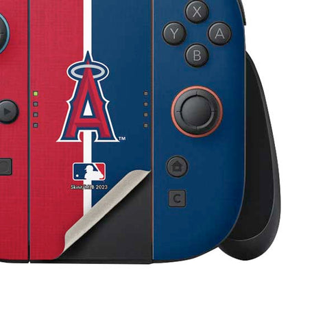 MLB Los Angeles Angels Split Nintendo Switch 2 (2025) Joy-Con Controller Skin