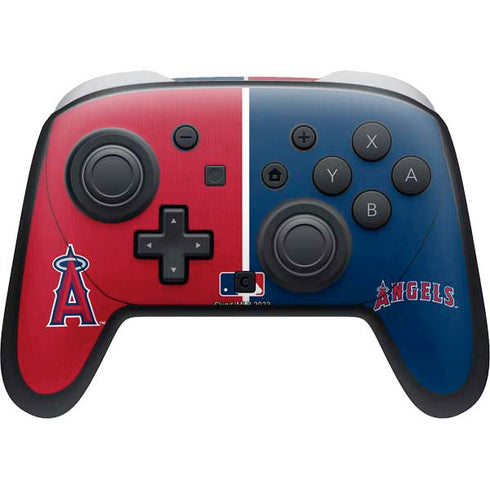 MLB Los Angeles Angels Split Nintendo Switch 2 (2025) Pro Controller Skin