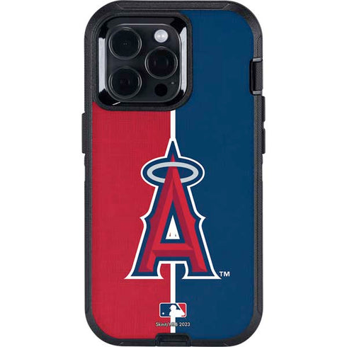 MLB Los Angeles Angels Split Otterbox Defender iPhone Skin
