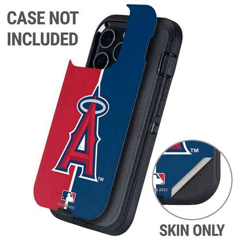 MLB Los Angeles Angels Split Otterbox Defender iPhone Skin