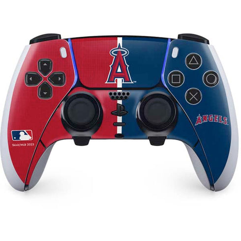 MLB Los Angeles Angels Split PS5 DualSense Edge Pro Controller Skin