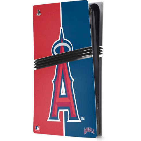 MLB Los Angeles Angels Split PS5 Pro Console Skin