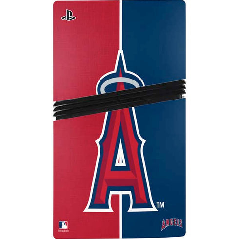 MLB Los Angeles Angels Split PS5 Pro Console Skin