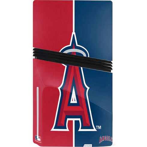 MLB Los Angeles Angels Split PS5 Pro Disk Console Skin