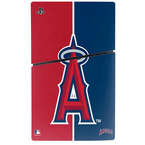 MLB Los Angeles Angels Split PS5 Slim Digital Edition Console Skin