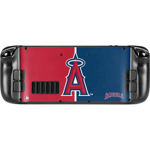 MLB Los Angeles Angels Split Steam Deck Handheld Gaming Computer OLED Skin