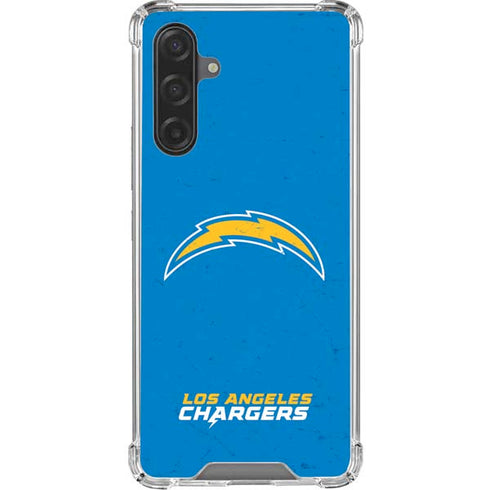 NFL Los Angeles Chargers - Alternate Distressed Galaxy A17 Clear Case