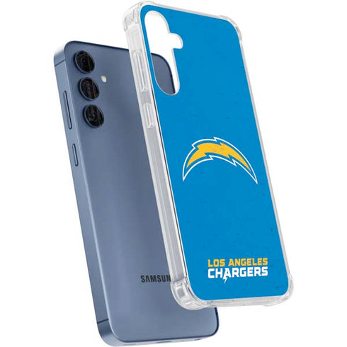 NFL Los Angeles Chargers - Alternate Distressed Galaxy A35 5G Clear Case