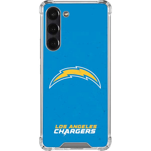 NFL Los Angeles Chargers - Alternate Distressed Galaxy S24 FE Clear Case