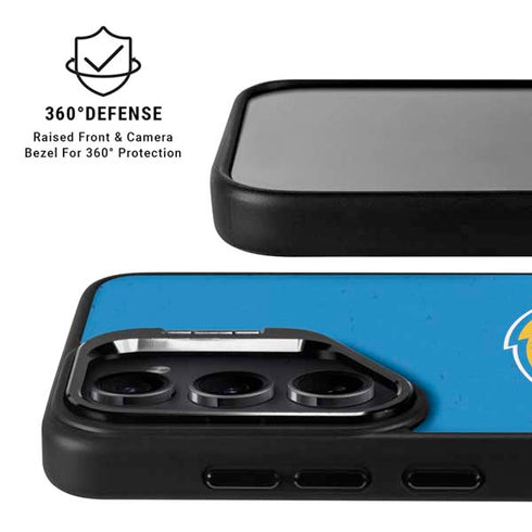 NFL Los Angeles Chargers - Alternate Distressed Galaxy S24 FE Kickstand Case