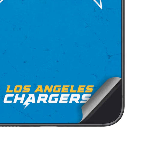 NFL Los Angeles Chargers - Alternate Distressed Galaxy S25 Plus Skin