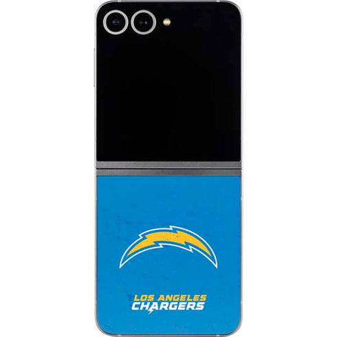 NFL Los Angeles Chargers - Alternate Distressed Galaxy Z Flip6 Skin