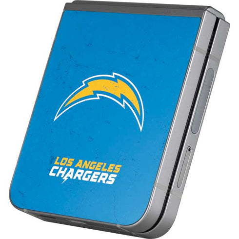 NFL Los Angeles Chargers - Alternate Distressed Galaxy Z Flip6 Skin