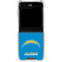 NFL Los Angeles Chargers - Alternate Distressed Galaxy Z Flip6 Clear Case