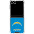 NFL Los Angeles Chargers - Alternate Distressed Galaxy Z Flip7 Clear Case
