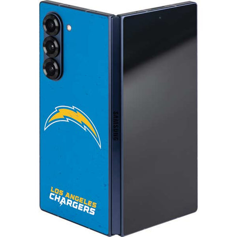 NFL Los Angeles Chargers - Alternate Distressed Galaxy Z Fold6 Skin