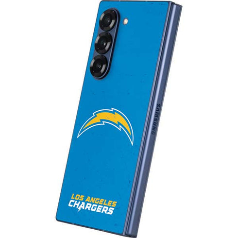 NFL Los Angeles Chargers - Alternate Distressed Galaxy Z Fold6 Skin