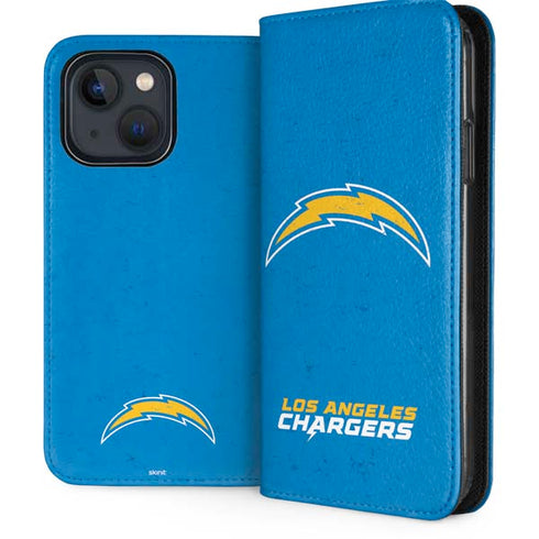 NFL Los Angeles Chargers - Alternate Distressed iPhone 14 Plus Folio Case