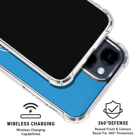 NFL Los Angeles Chargers - Alternate Distressed iPhone 15 Clear Case