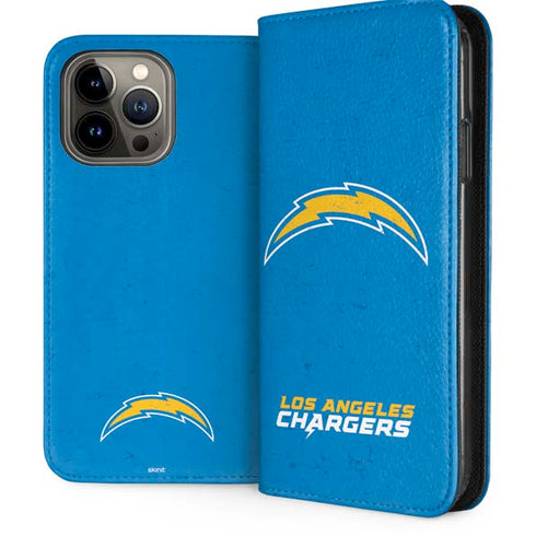 NFL Los Angeles Chargers - Alternate Distressed iPhone 15 Pro Max Folio Case
