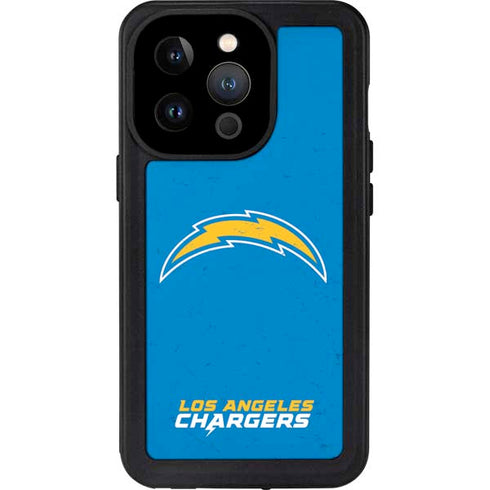 NFL Los Angeles Chargers - Alternate Distressed iPhone 15 Pro Waterproof Case