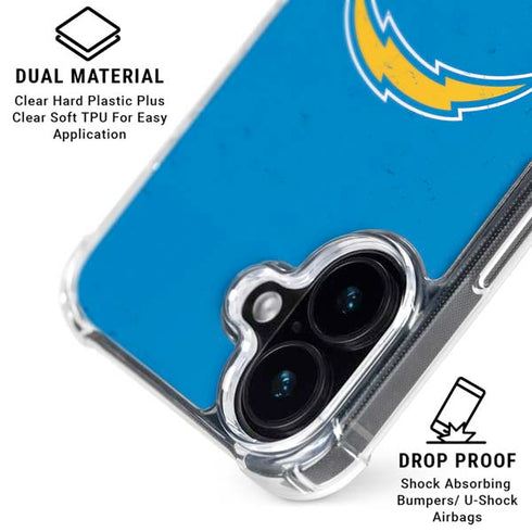 NFL Los Angeles Chargers - Alternate Distressed iPhone 16 Plus MagSafe Case