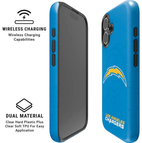 NFL Los Angeles Chargers - Alternate Distressed iPhone 16 Plus Magsafe Impact Case