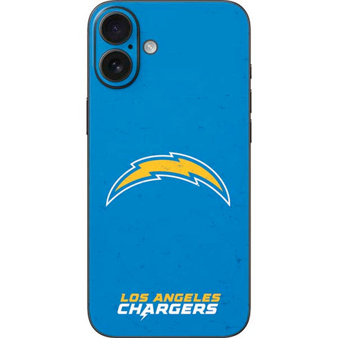 NFL Los Angeles Chargers - Alternate Distressed iPhone 16 Plus Skin