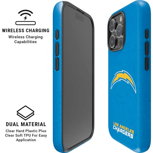 NFL Los Angeles Chargers - Alternate Distressed iPhone 16 Pro Magsafe Impact Case