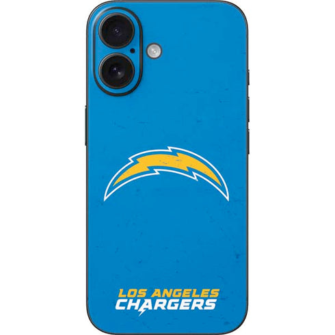 NFL Los Angeles Chargers - Alternate Distressed iPhone 16 Skin
