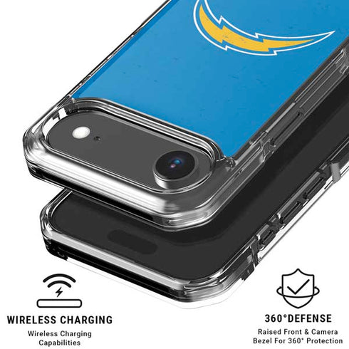 NFL Los Angeles Chargers - Alternate Distressed iPhone 17 Air Clear Case