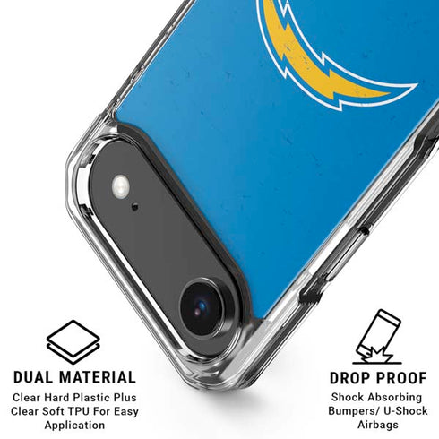 NFL Los Angeles Chargers - Alternate Distressed iPhone 17 Air Clear Case