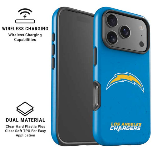 NFL Los Angeles Chargers - Alternate Distressed iPhone 17 Pro Magsafe Impact Case