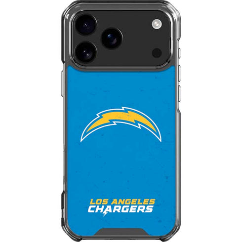 NFL Los Angeles Chargers - Alternate Distressed iPhone 18 Pro Max Clear Case
