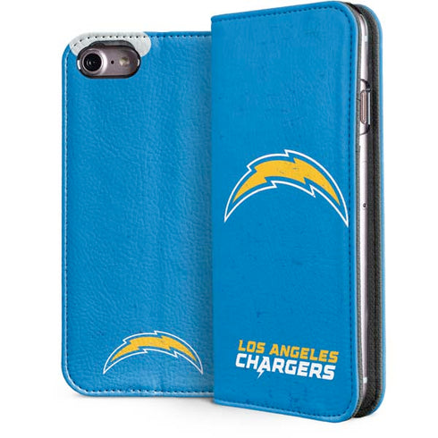 NFL Los Angeles Chargers - Alternate Distressed iPhone 7 Folio Case