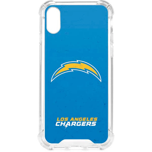 NFL Los Angeles Chargers - Alternate Distressed iPhone XS Clear Case