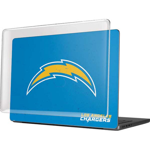 NFL Los Angeles Chargers - Alternate Distressed MacBook Pro 14in (2021-24) Case plus Skin