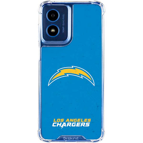 NFL Los Angeles Chargers - Alternate Distressed Moto G 5G (2024) Clear Case