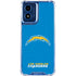NFL Los Angeles Chargers - Alternate Distressed Moto G 5G (2024) Clear Case