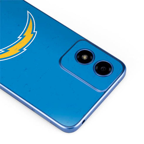 NFL Los Angeles Chargers - Alternate Distressed Moto G Play 4G (2024) Skin