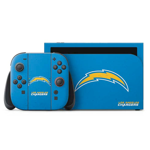 NFL Los Angeles Chargers - Alternate Distressed Nintendo Switch 2 (2025) with Joy-Con Skin