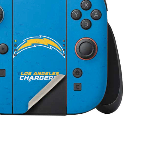 NFL Los Angeles Chargers - Alternate Distressed Nintendo Switch 2 (2025) Joy-Con Controller Skin