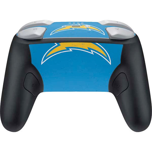NFL Los Angeles Chargers - Alternate Distressed Nintendo Switch 2 (2025) Pro Controller Skin