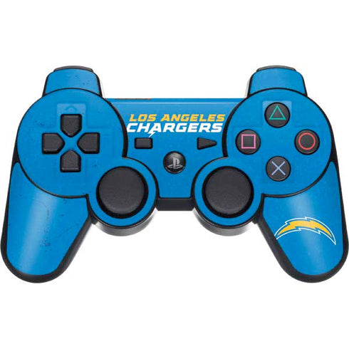NFL Los Angeles Chargers - Alternate Distressed PS3 Dual Shock wireless controller Skin